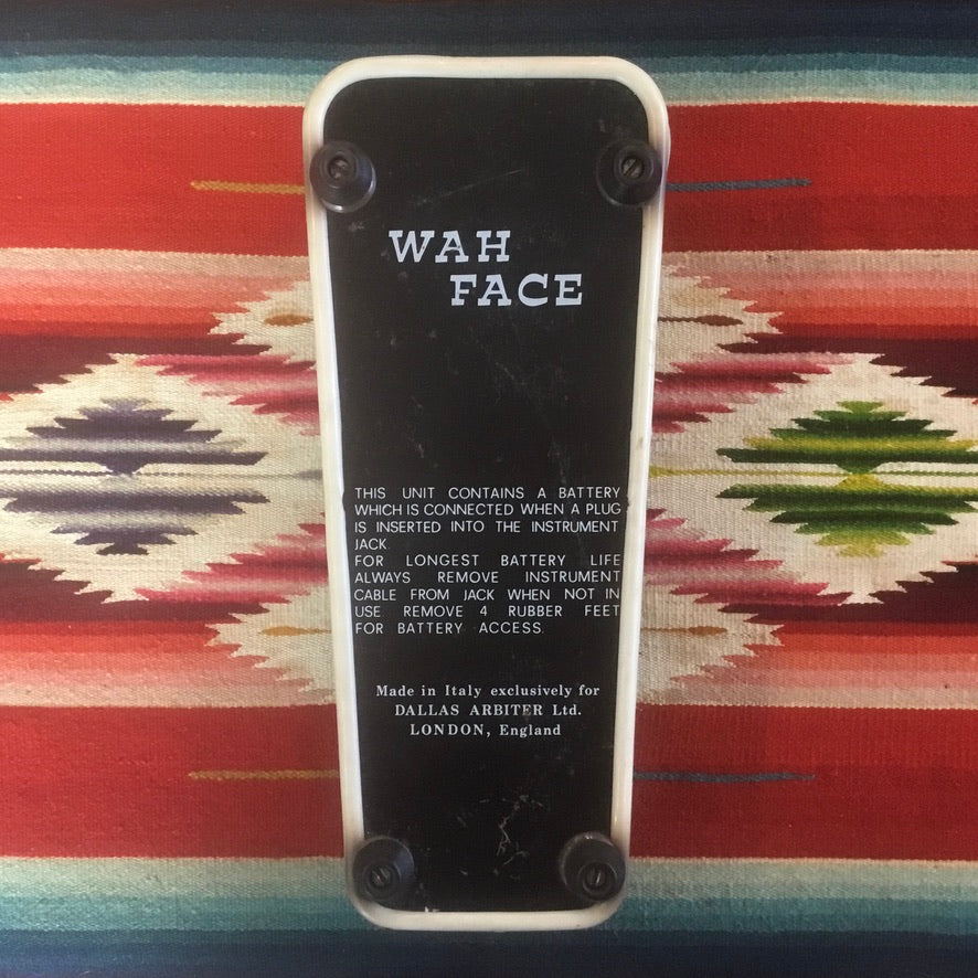 Dallas Arbiter Wah Face 1960's Black 'Sound City'