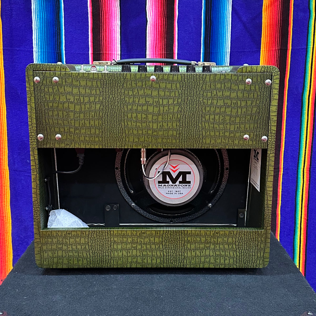 Magnatone Super Fifteen 1x12 Combo Custom Green Croc (2025)