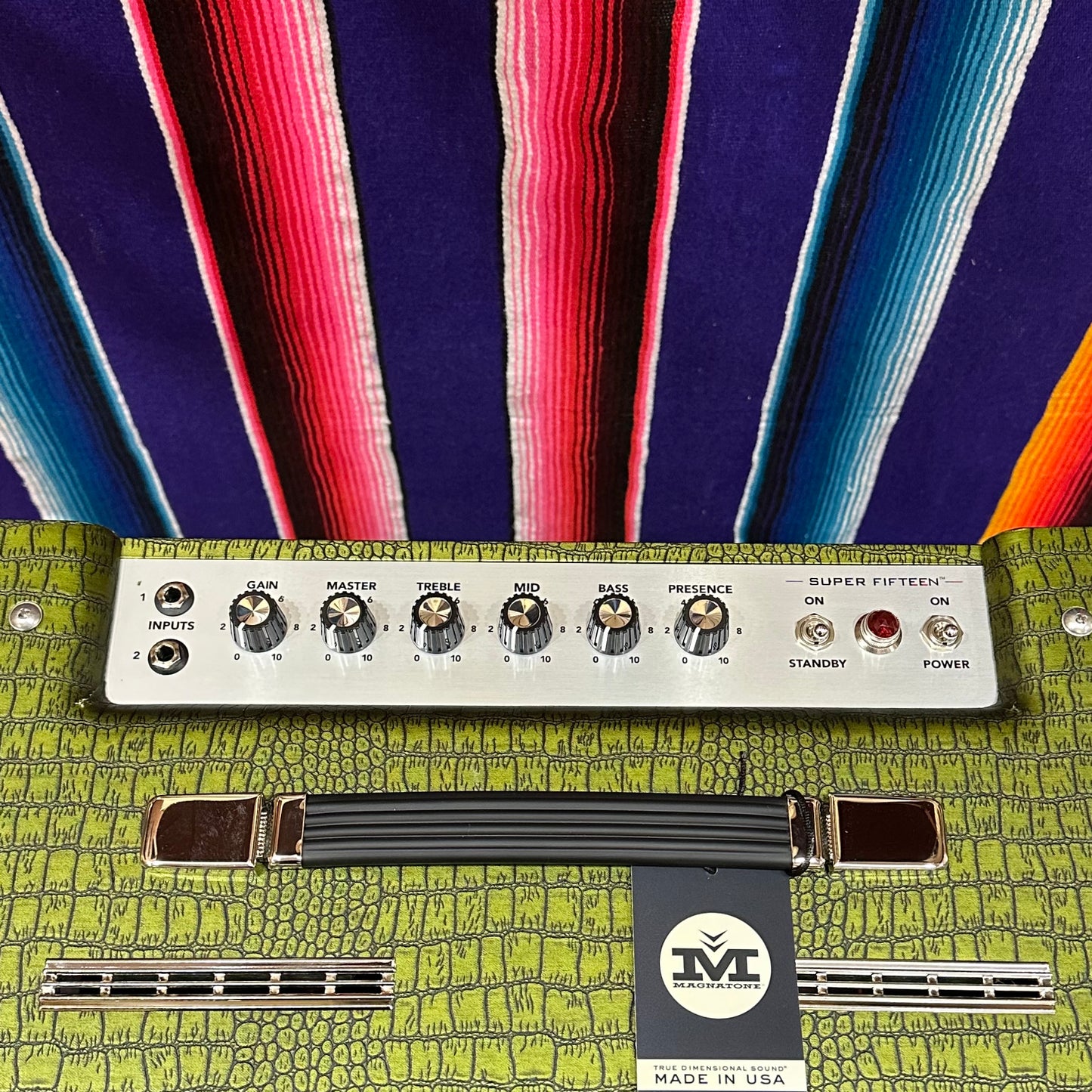 Magnatone Super Fifteen 1x12 Combo Custom Green Croc (2025)