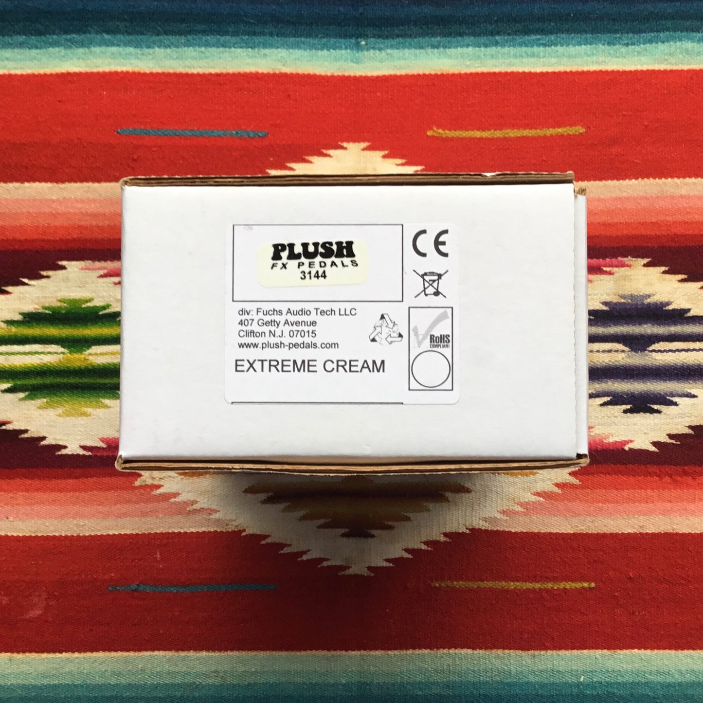 Fuchs Plush Extreme Cream Blue Sparkle
