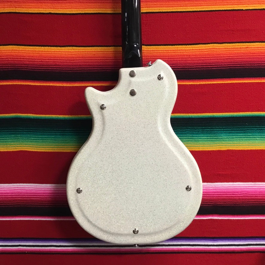 Supro 1572SW Belmont Single Pickup Americana Series Electric Guitar Sparkle White