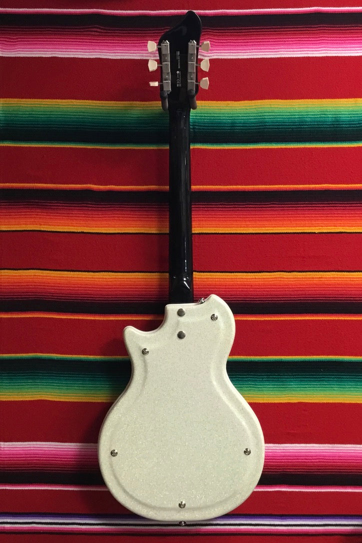 Supro 1572SW Belmont Single Pickup Americana Series Electric Guitar Sparkle White