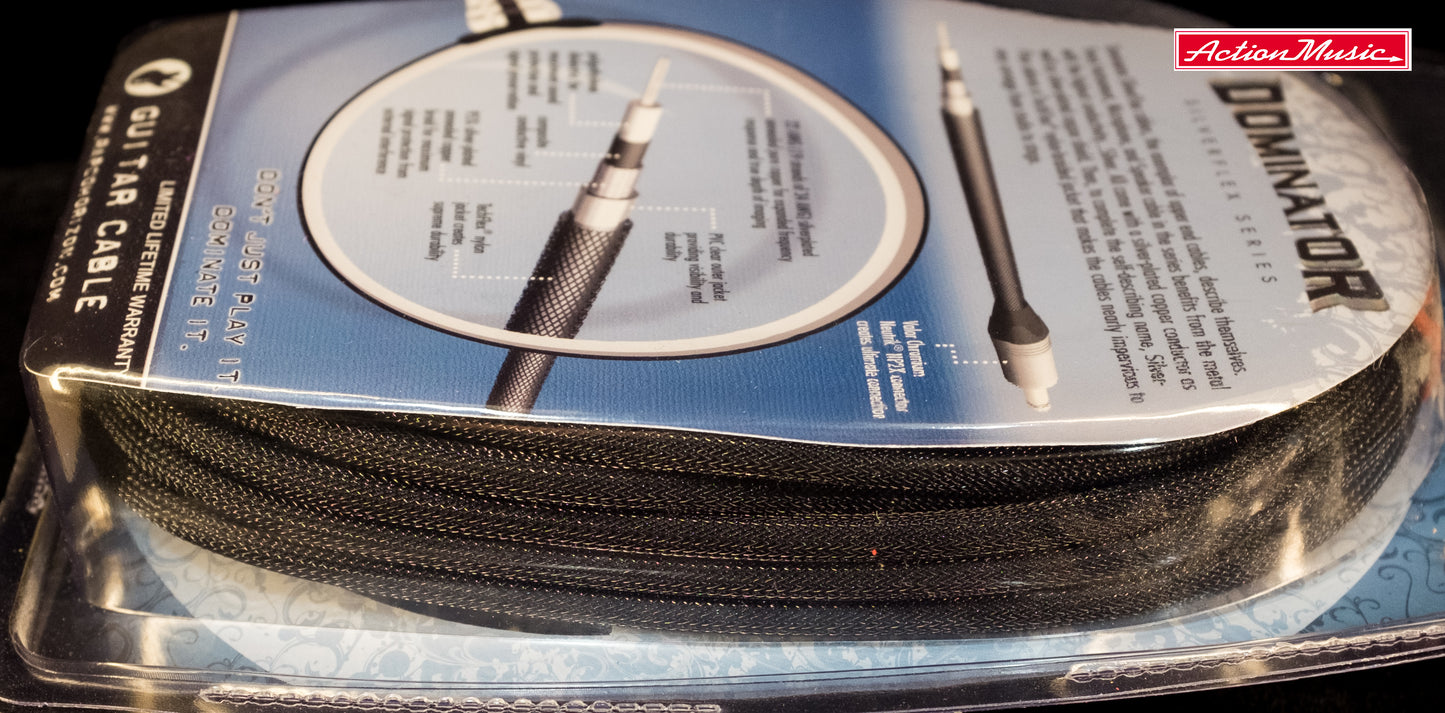 Dominator 15 Ft Silverflex Guitar Instrument Cable SLVRGTR-15