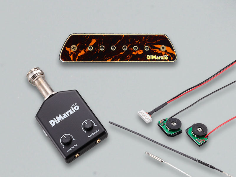 DiMarzio NOS The Angel System DP232 Active/Passive Acoustic Pickup with Piezo