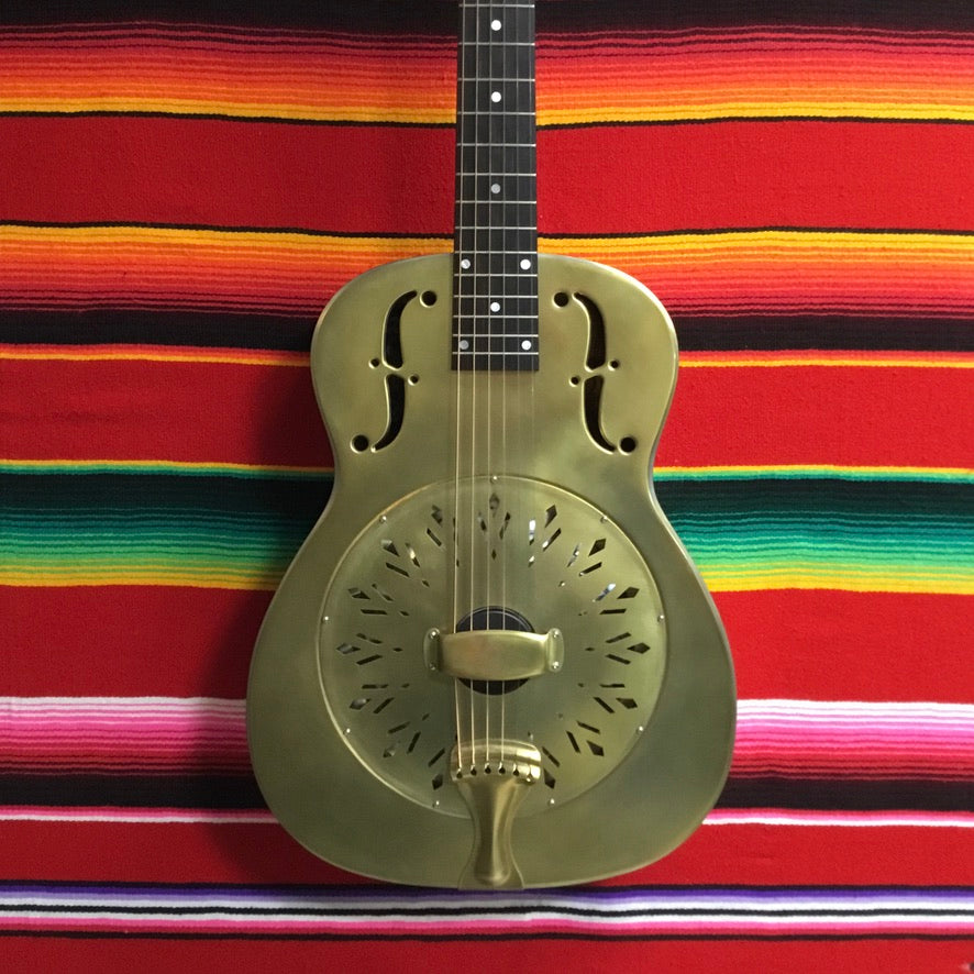 National Reso-Phonic Raw Series Brass 14 Fret Resonator (2023)