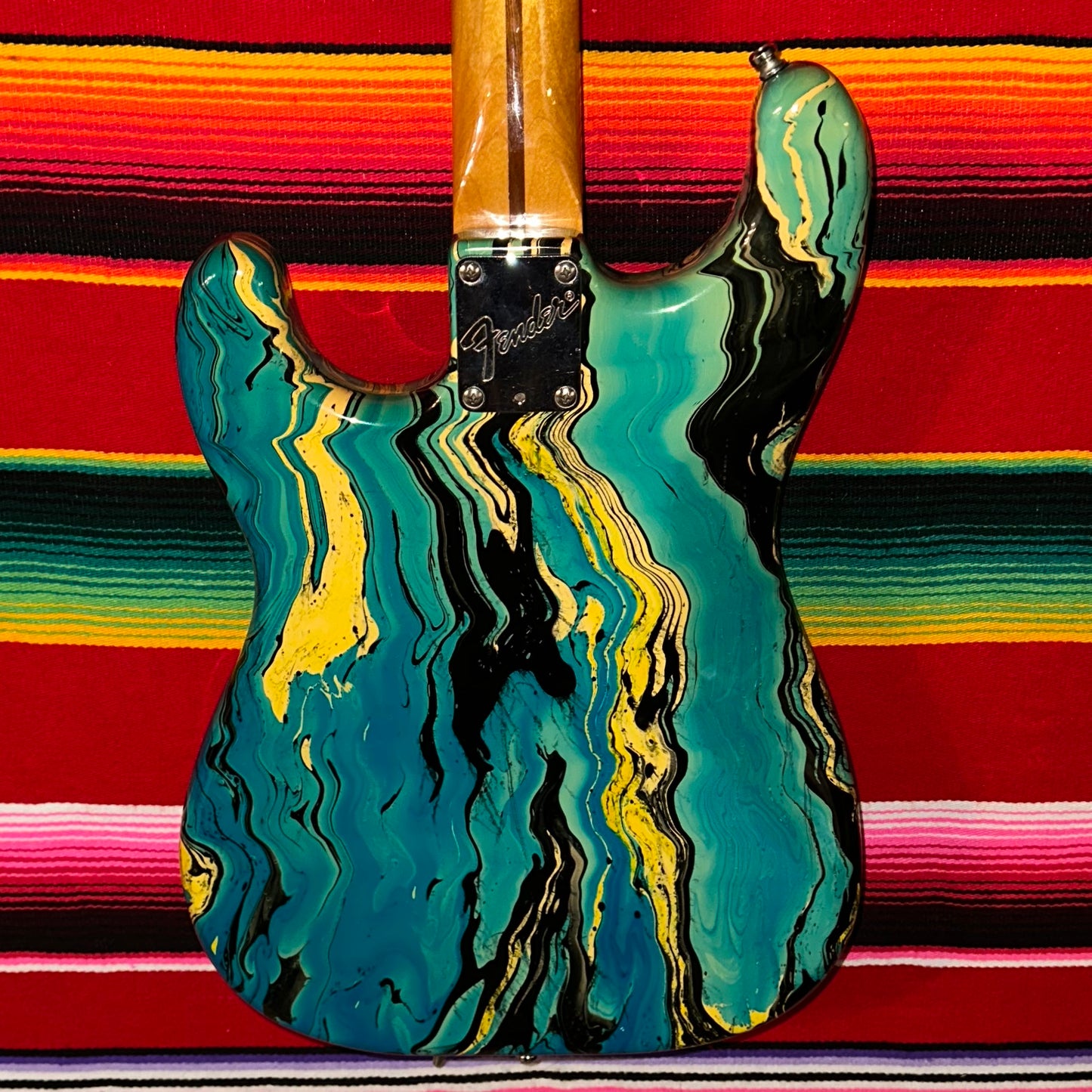 Fender "Bowling Ball"  Standard Stratocaster Marble Blue (1983)