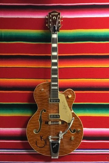 Gretsch G6120TGQM-56 Limited Edition Quilt Classic Chet Atkins Hollow Body Roundup Orange Stain (2023)