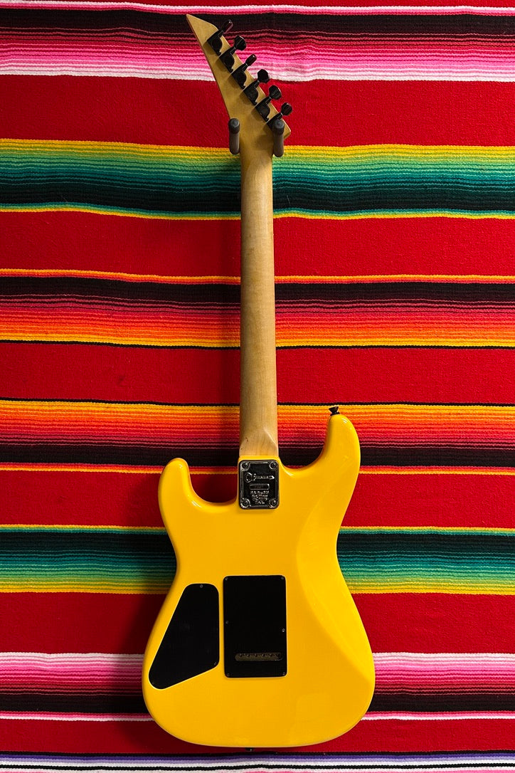 Charvel San Dimas "Pre-Production" Black/Yellow Spiral Checkerboard (1983)