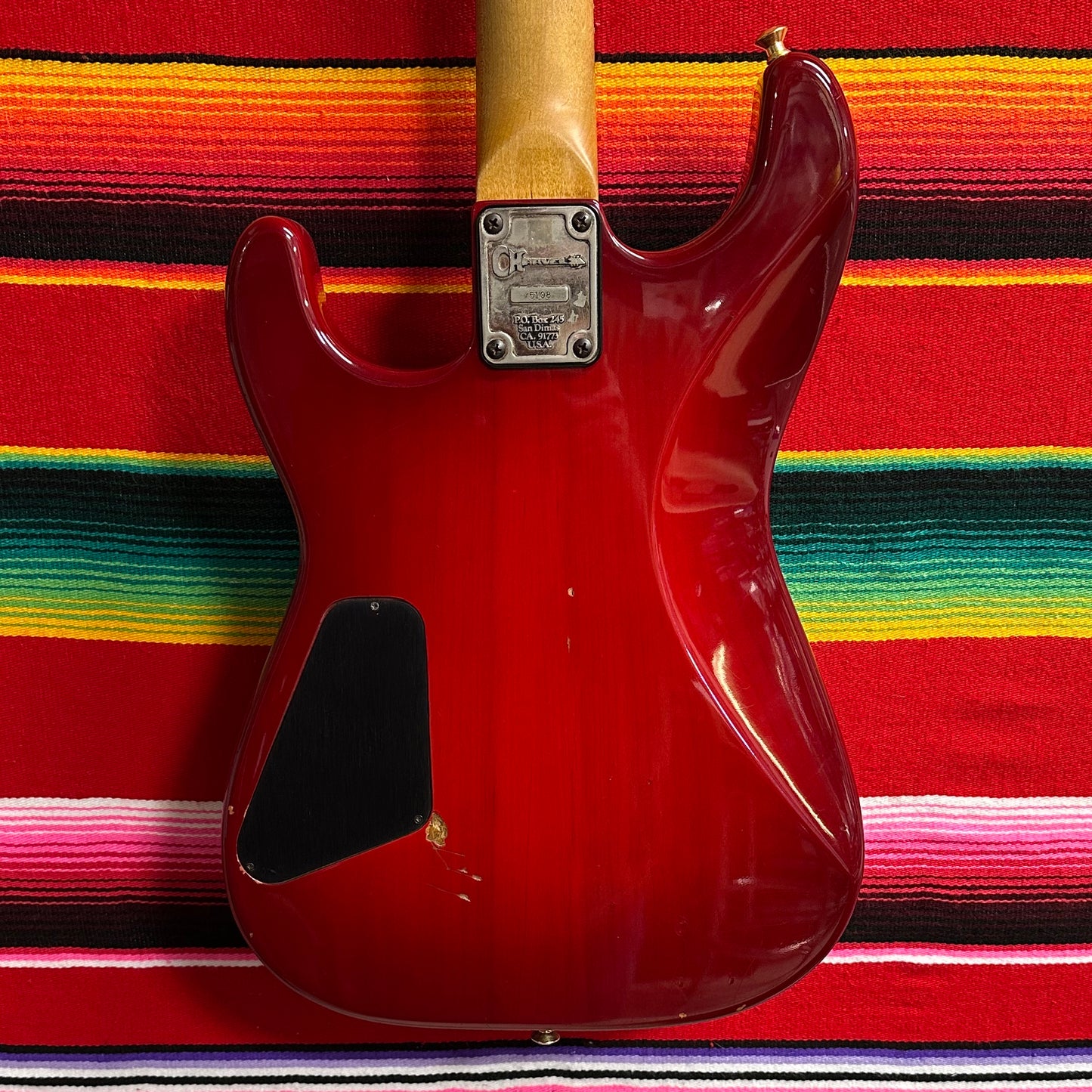 Charvel San Dimas HSS in Red Burst (1985)