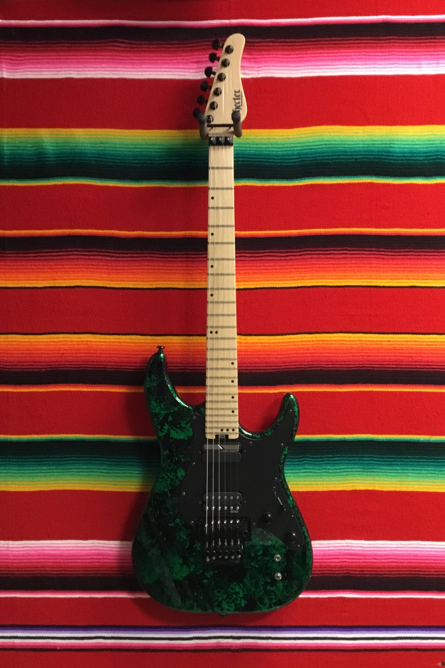 Schecter Diamond Series Sun Valley Super Shredder Green Reign (2021)