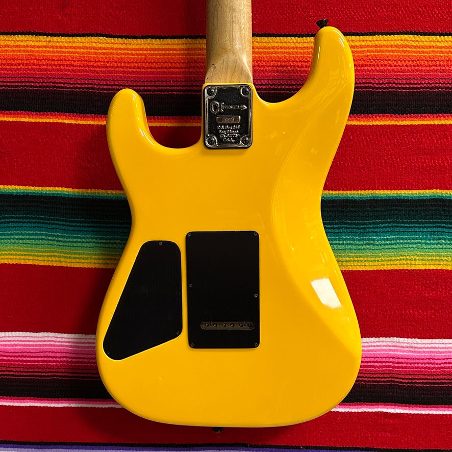 Charvel San Dimas "Pre-Production" Black/Yellow Spiral Checkerboard (1983)