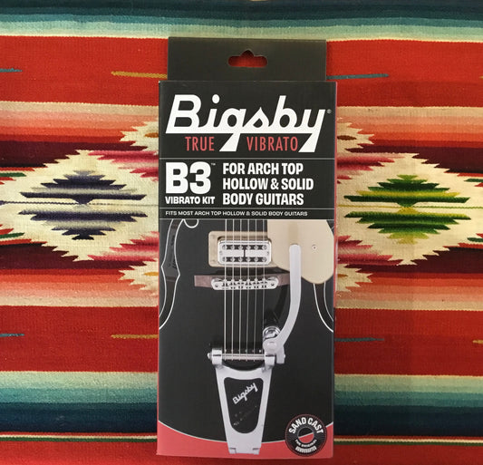 Bigsby B3 Vibrato Kit for Arch Top Style Hollowbody Guitars Polished Aluminum