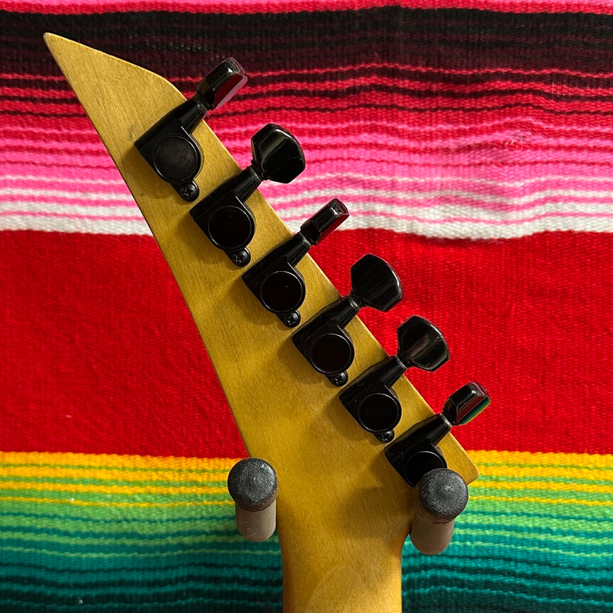 Charvel San Dimas "Pre-Production" Black/Yellow Spiral Checkerboard (1983)