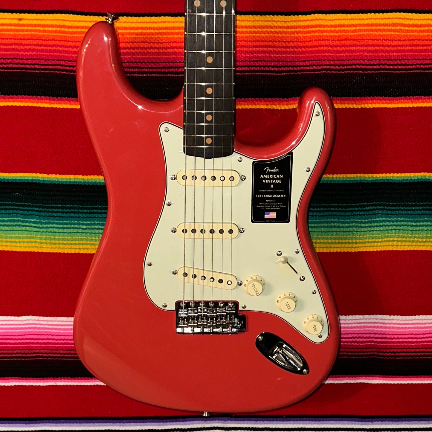 Fender American Vintage II 1961 Stratocaster Fiesta Red (2024)