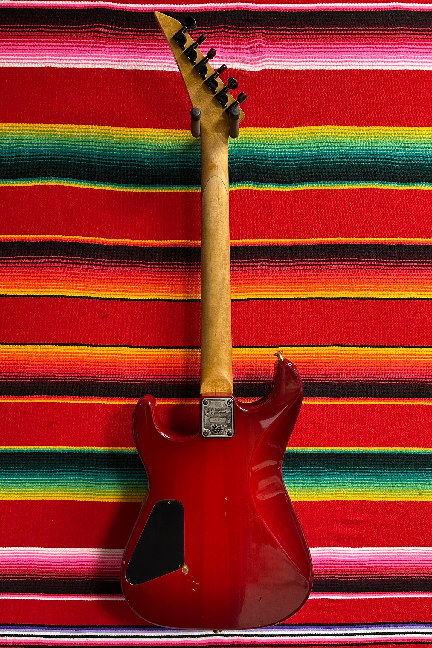 Charvel San Dimas HSS in Red Burst (1985)
