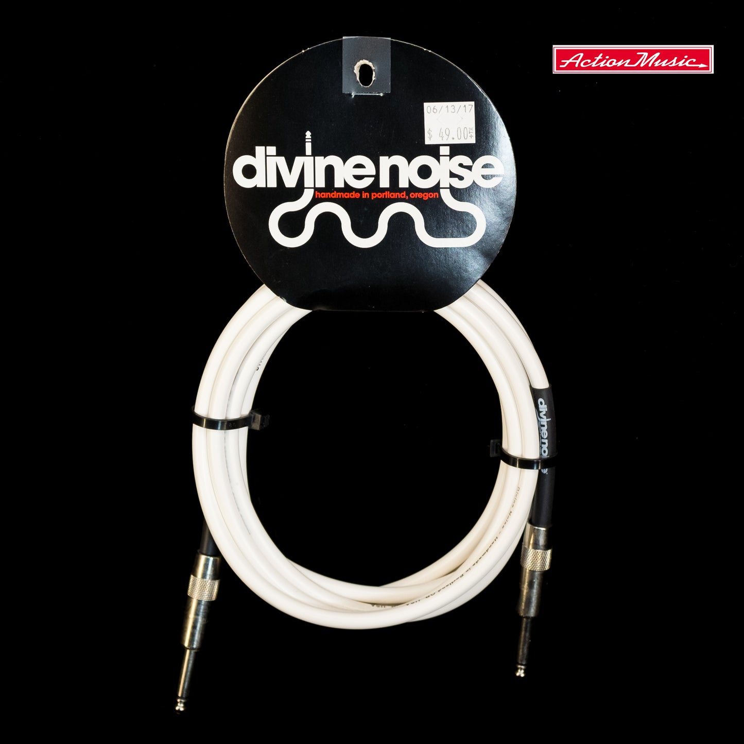 Divine Noise 10' ST-ST Instrument Cable White
